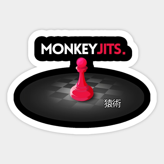 Monkey Jits - David Versus Goliath Sticker by rodney